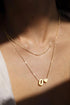 Krfy Gold Layered Initial Heart Necklace - Dainty 14K Gold Plated Tiny Letter Heart Personalized Monogram Name Necklaces for Women Trendy Gold Necklace Jewelry O - Evallys.com # #