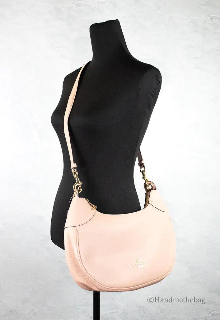 Coach Mara Shell Pink Leather Convertible Hobo Shoulder Crossbody - Evallys.com # #