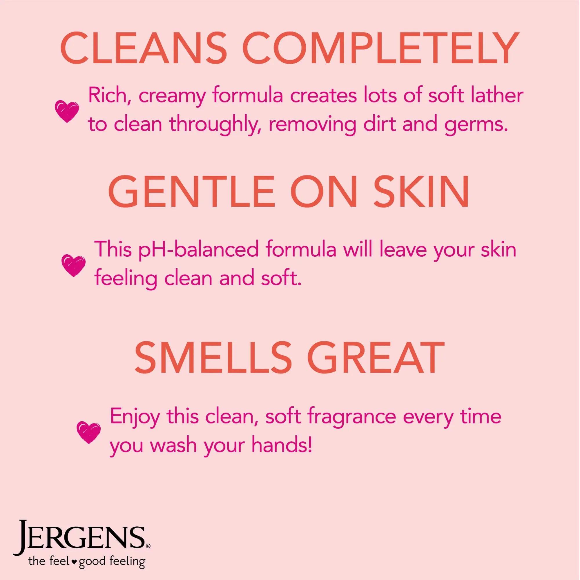 Jergens Extra Moisturizing Hand Soap, Liquid Hand Soap Dispenser with Jergens Cherry Almond Scent, Hand Wash For Dry Hands, 8.3 Ounces (Pack of 3) 8.3 Fl Oz (Pack of 3) - Evallys.com # #