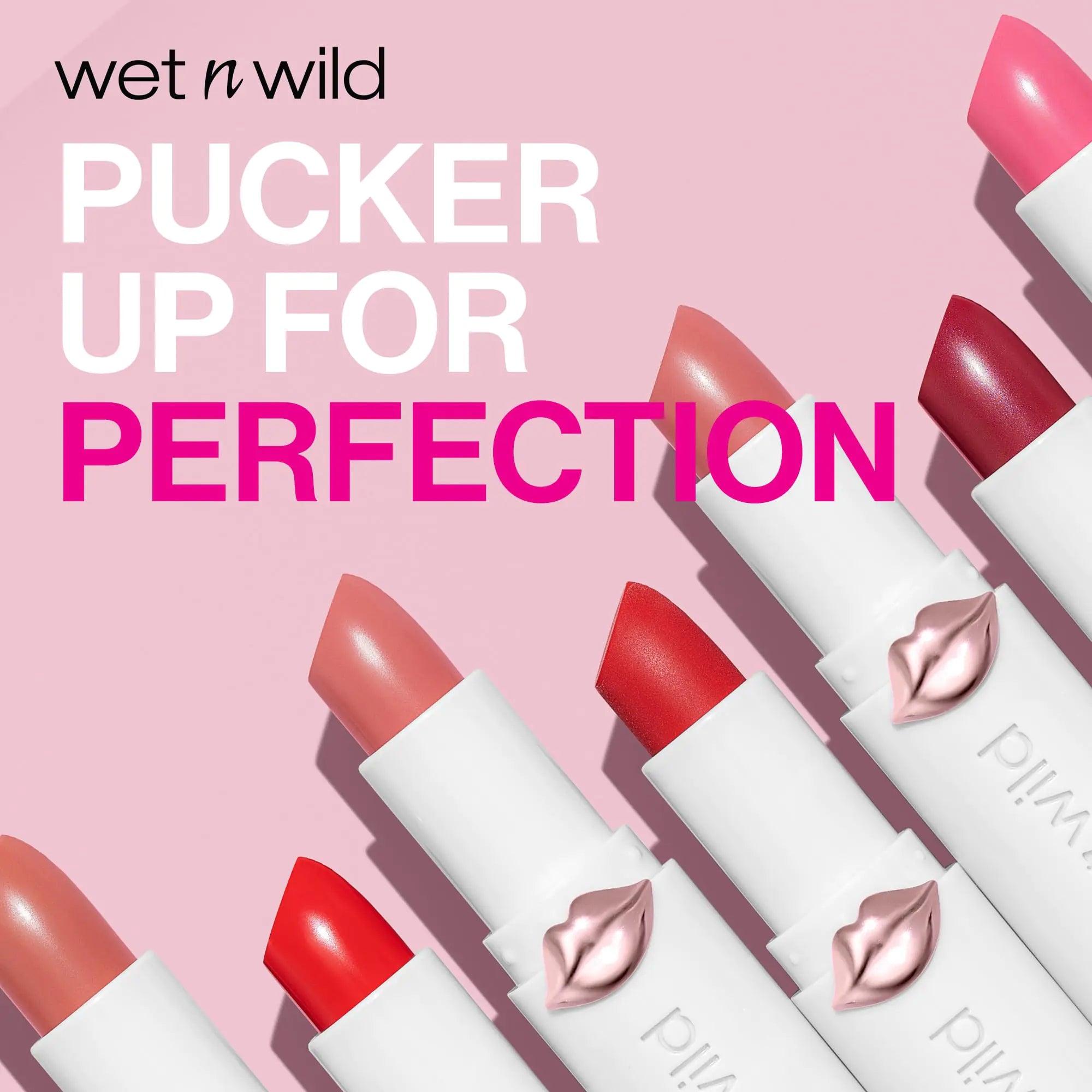 wet n wild Lipstick Mega Last High-Shine Lipstick Lip Color Makeup, Bright Pink Pinky Ring (Pack of 2) 0.64 Ounce (Pack of 2) - Evallys.com # #