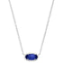 Kendra Scott Elisa Pendant Necklace for Women, Fashion Jewelry, 14k Gold-Plated RHODIUM - COBALT CATS EYE - Evallys.com # #