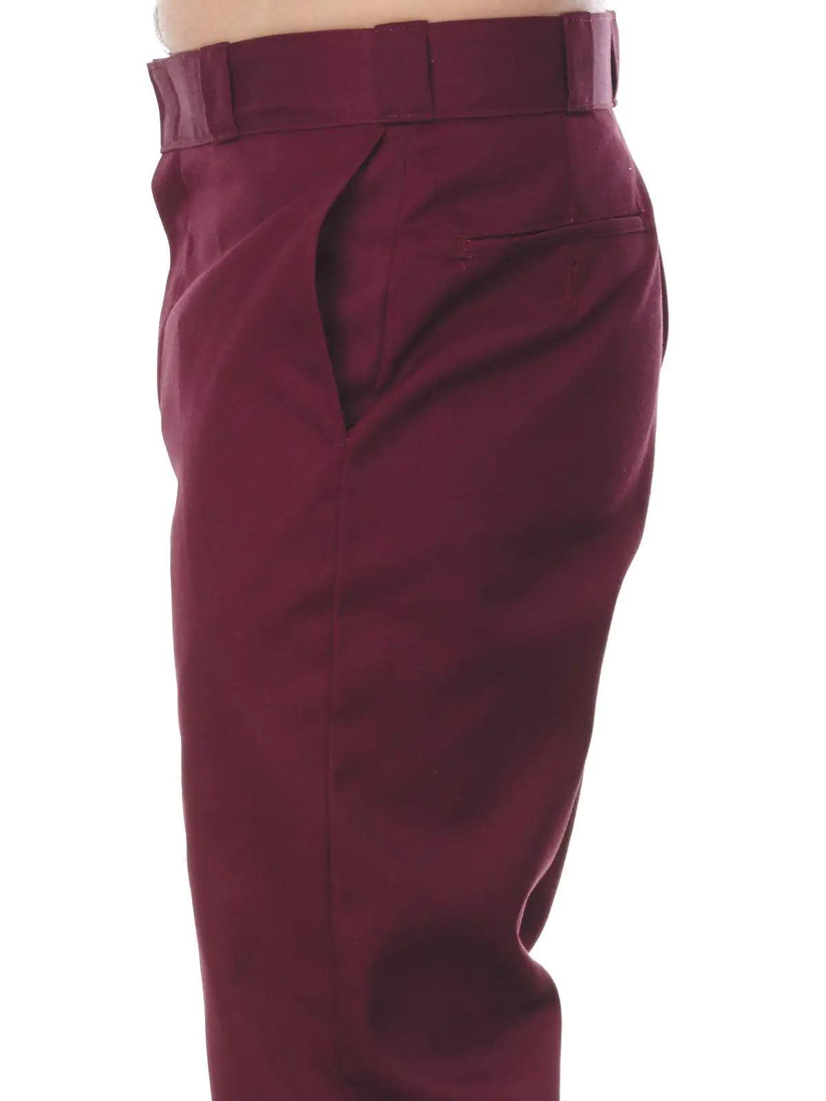 Dickies Men's Original 874 Work Pants 32W x 30L Maroon V1 - Evallys.com # #