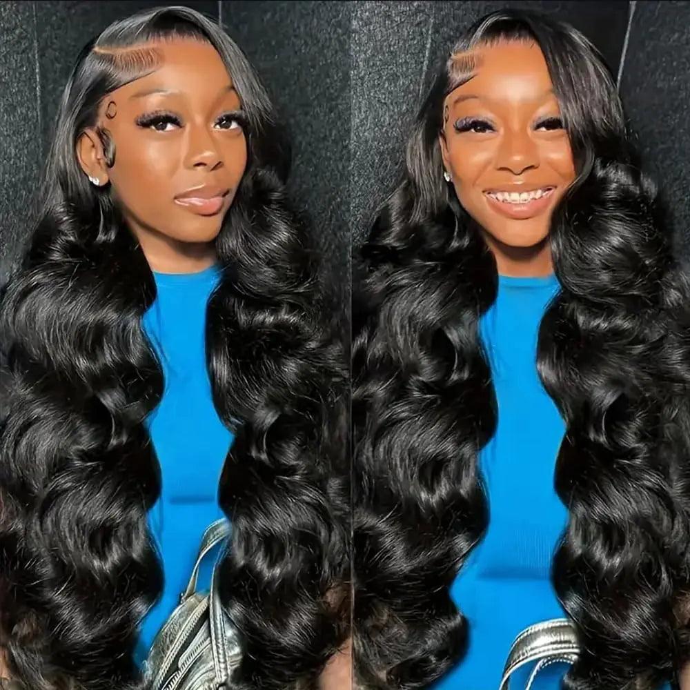 13x6 HD Lace Front Wigs Human Hair Pre Plucked 180% Density Body Wave Closure Wigs Human Hair for Women Human Hair Wig with Baby Hair Natural Color 24 Inch 13x6 Body Wave Human Hair Wig - Evallys.com # #