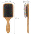 BLACK EGG Paddle Detangling Hair Brush for Women Girls, Rainbow Nylon Brush for Thick Thin Curly Hair, Includes Wooden Detangler Comb and 3 Hair Ties - Evallys.com # #