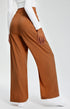 Libin Women's Wide Leg Pants 27"/29" High Waisted Waffle Knit Casual Slacks Work Pants Business Palazzo Trousers with Pockets 29"Inseam XX-Large 08-orange - Evallys.com # #