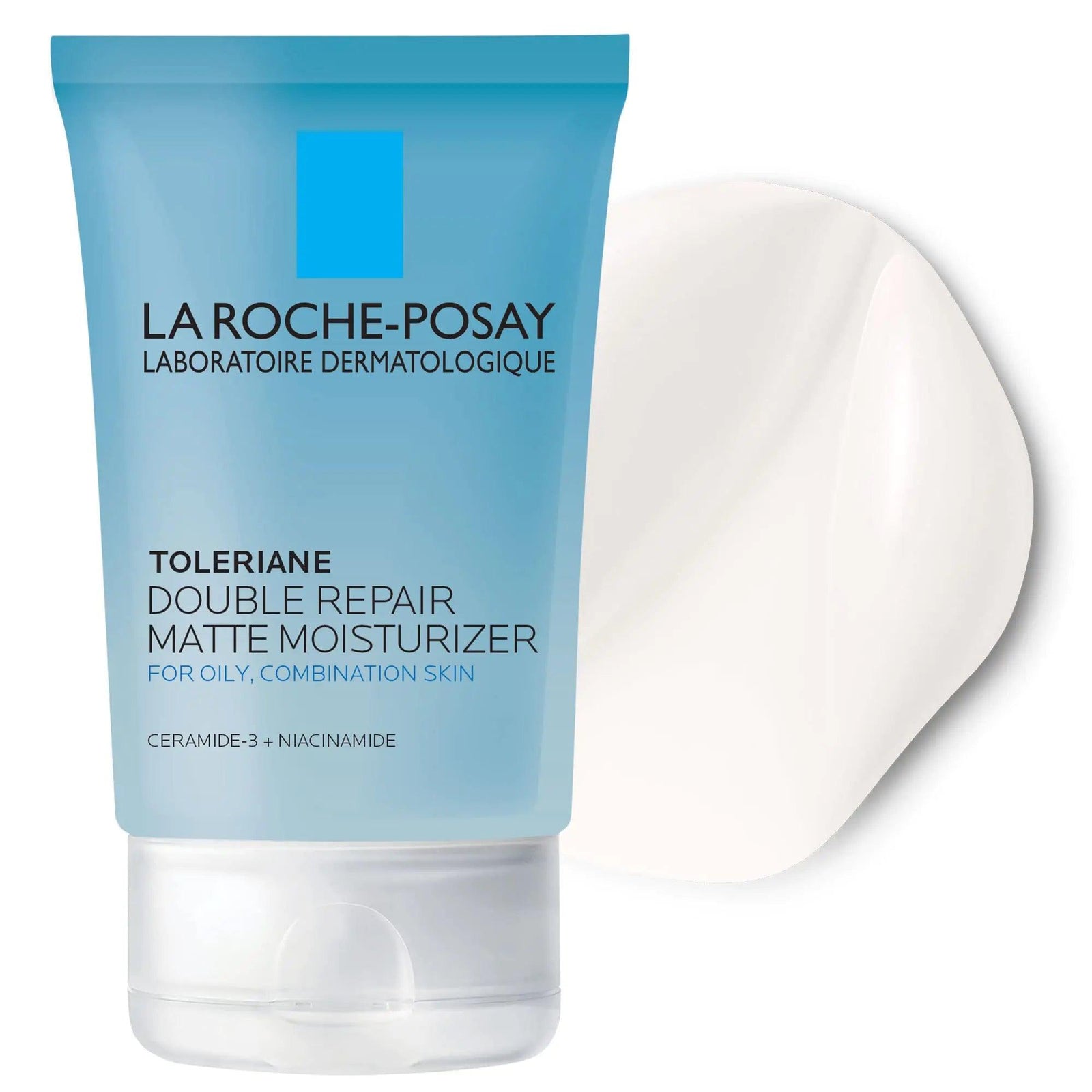 La Roche-Posay Toleriane Double Repair Matte Daily Face Moisturizer, For Oily Skin with Ceramide and Niacinamide for All Skin Tones, Oil Free, Non-Comedogenic 2.54 Fl Oz (Pack of 1) - Evallys.com # #