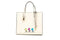 Marc Jacobs X Peanuts Small Ivory Leather Woodstock Tote - Evallys.com # #