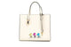 Marc Jacobs X Peanuts Small Ivory Leather Woodstock Tote - Evallys.com