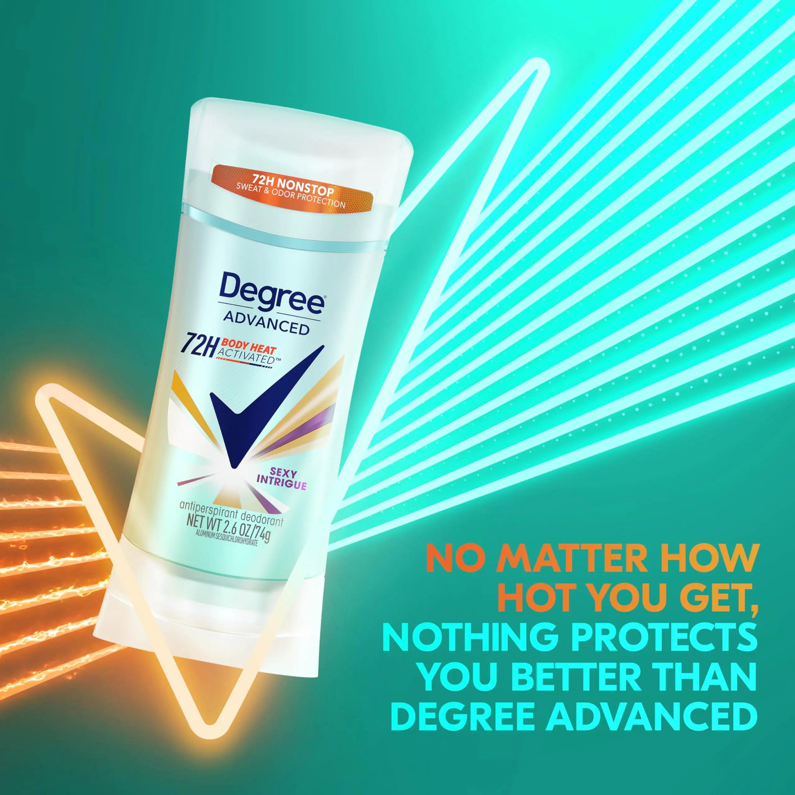 Degree Antiperspirant Deodorant Sexy Intrigue 72-Hour Sweat & Odor Protection Antiperspirant Deodorant For Women with Body Heat Activated Technology 2.6 oz 2.6 Ounce (Pack of 1) - Evallys.com # #