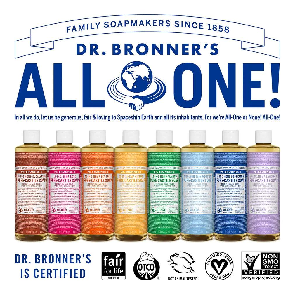 Dr. Bronner's - Pure-Castile Liquid Soap (Lavender, 16 ounce) - Made with Organic Oils, 18-in-1 Uses: Face, Body, Hair, Laundry, Pets & Dishes, Concentrated, Vegan, Non-GMO Lavender 16 Fl Oz (Pack of 1) - Evallys.com # #