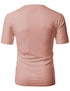 H2H Mens Casual Slim Fit Short Sleeve T-Shirts Soft Lightweight V-Neck/Crew-Neck Size XS to 3XL Cmtts0198-coralpink X-Large Tall - Evallys.com # #