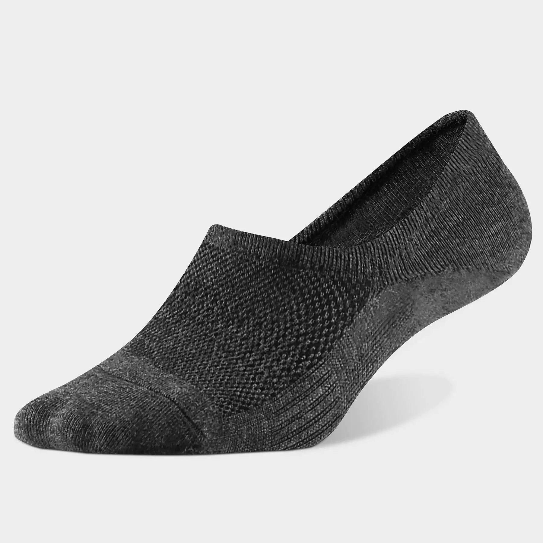 WANDER No Show Socks Mens 7/8 Pair Cotton Thin Non Slip Low Cut Men Invisible Sock 6-8/9-11/12-14 12-14 7 Dark Grey - Evallys.com # #