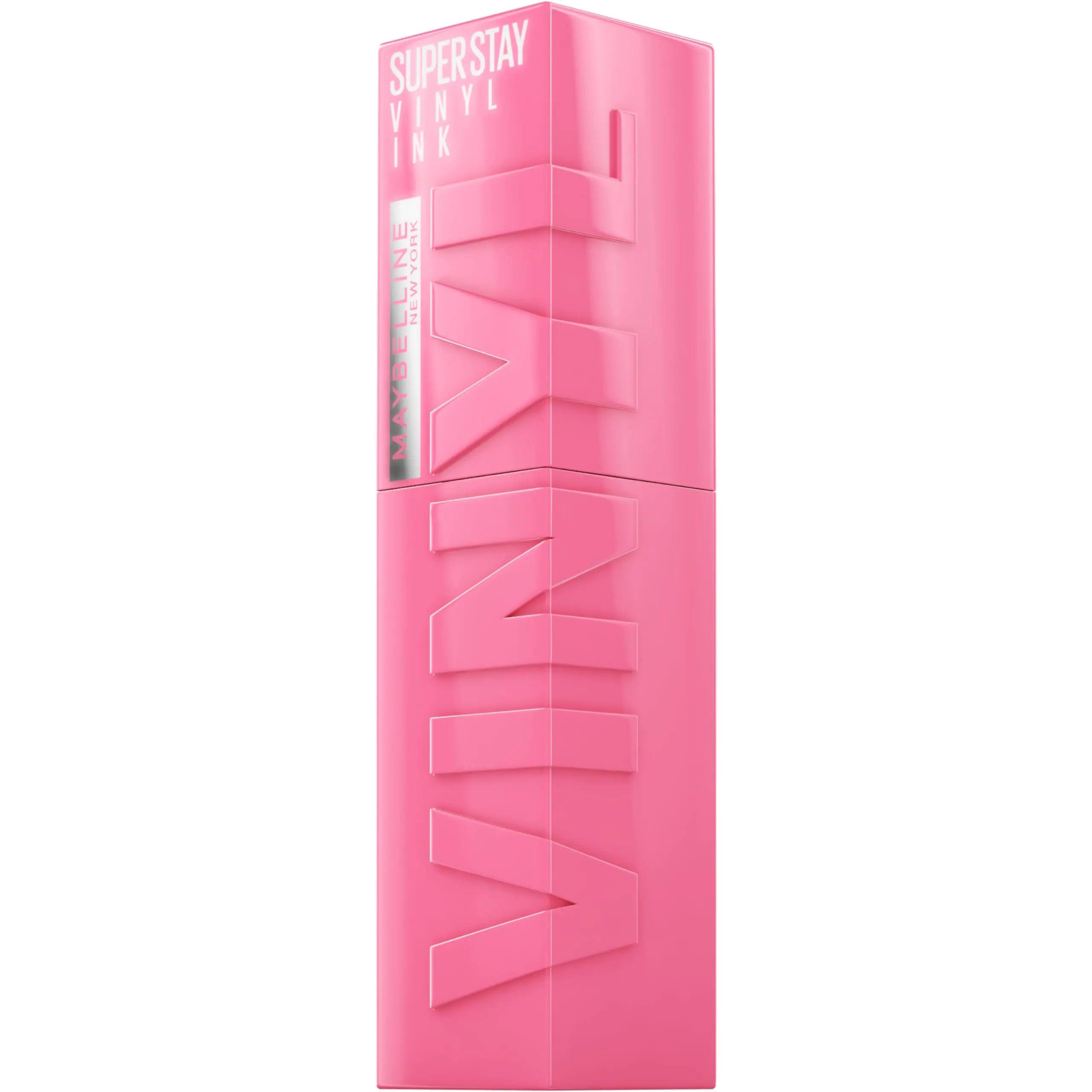 MAYBELLINE Super Stay Vinyl Ink Longwear No-Budge Liquid Lipcolor Make Up, Highly Pigmented Color and Instant Shine, Upbeat, 1 Count 155 UPBEAT 0.14 Fl Oz (Pack of 1) - Evallys.com # #