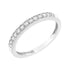 IGI Certified 1/7 Cttw Diamond 10K White Gold Prong Set Beaded Milgrain Band Style Ring (I-J Color, I2-I3 Clarity) - Evallys.com # #