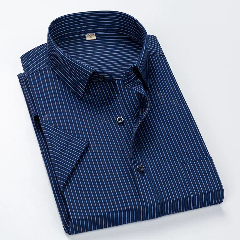 Plus Size Business Shirt

8XL Men’s Formal Shirt

Striped Summer Dress Shirt

Short Sleeve Office Shirt for Men

Big and Tall Work Shirts

Cotton Blend Men’s Dress Shirt

