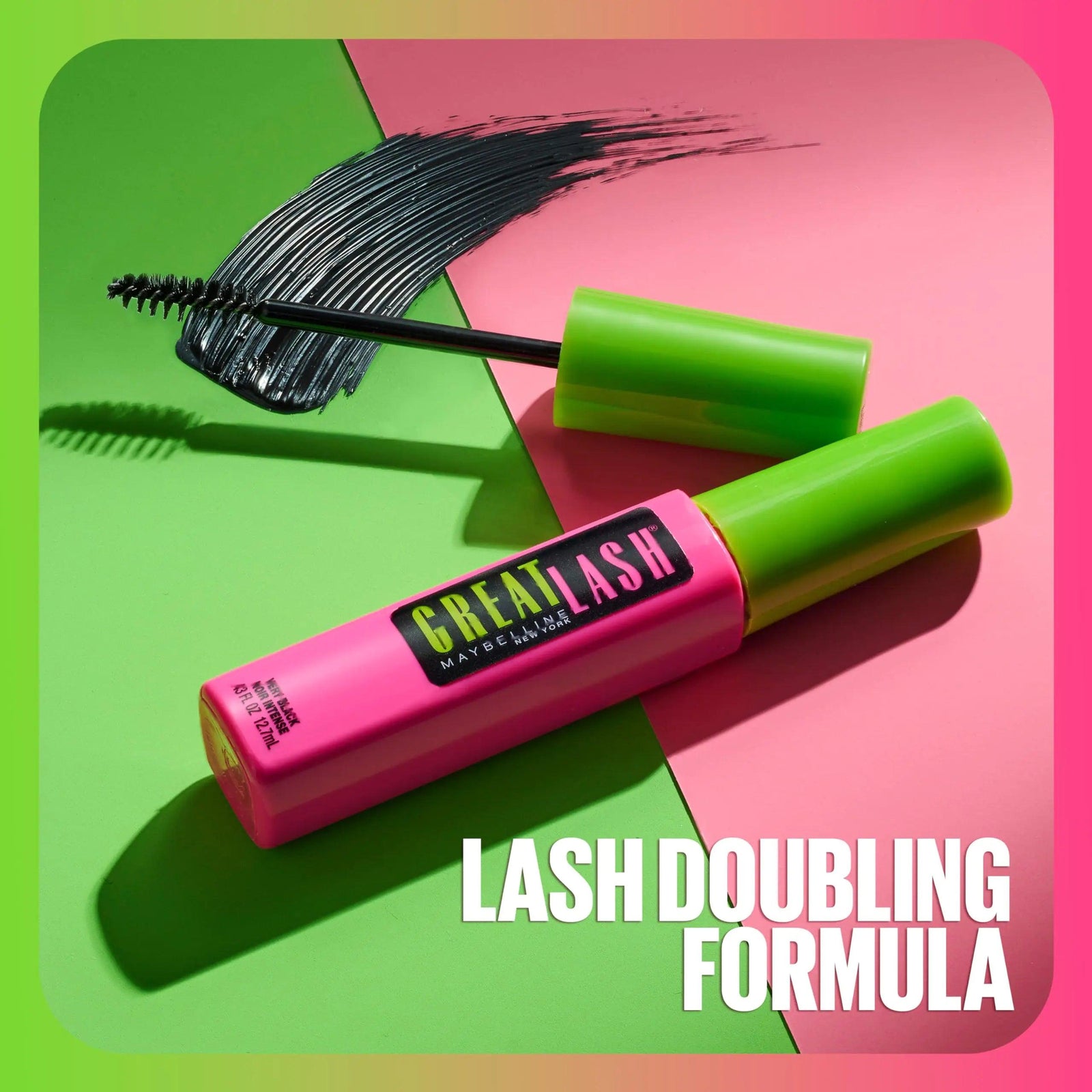 Maybelline Great Lash Washable Mascara Makeup, Volumizing Lash-Doubling Formula That Conditions As It Thickens, Blackest Black, 1 Count 0.43 Fl Oz (Pack of 1) - Evallys.com # #