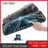 Mirror Dash Cam with Front and Rear Camera