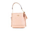 Coach Mollie 22 Shell Pink Straw Leather Bucket Crossbody - Evallys.com # #