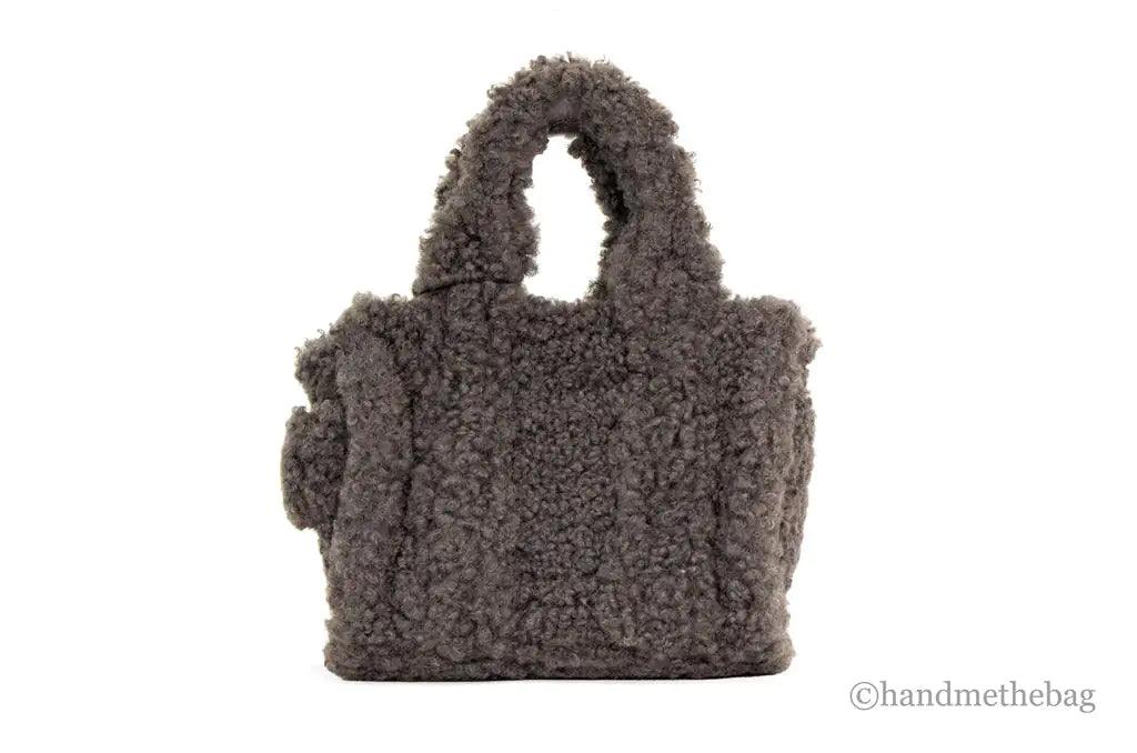 Marc Jacobs The Teddy Micro Fluffy Grey Tote - Evallys.com # #