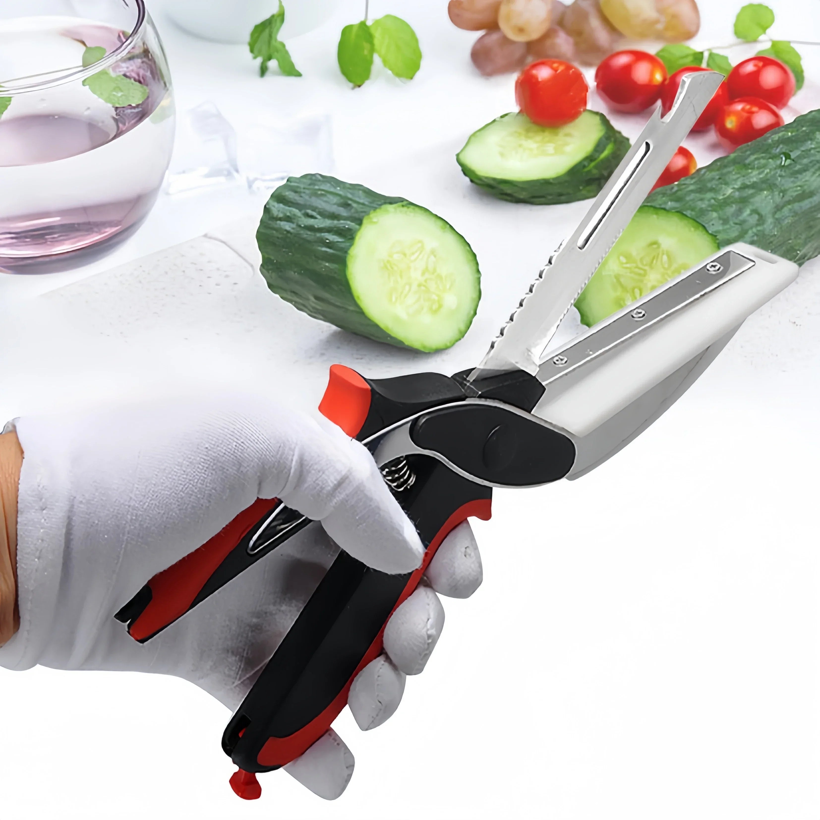 6-in-1 Multi-Functional Scissor Cutting Board – Outdoor BBQ & Kitchen Chopper - Evallys.com