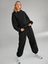 AUTOMET Womens 2 Piece Outfits Lounge Hoodie Sweatsuit Sets Oversized Sweatshirt Baggy Fall Fashion Sweatpants with Pockets Black Small - Evallys.com # #