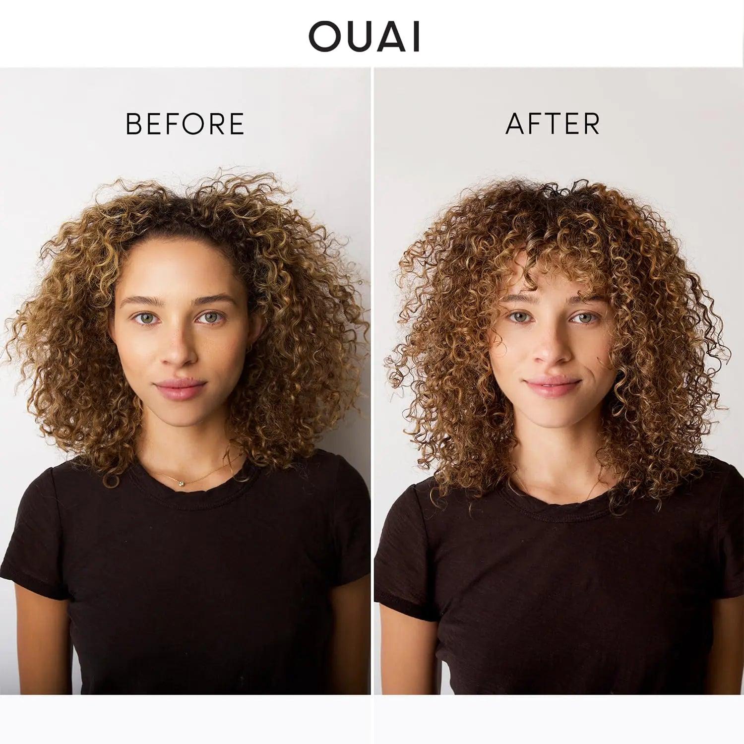 OUAI Curl Cream - Curl Defining Cream for Hydrated, Shiny Curls - Babassu and Coconut Oil, Linseed and Chia Seed Oil - Paraben, Phthalate, Sulfate and Silicone Free Curly Hair Products (8 Fl Oz) 8 Ounce (Pack of 1) 8.0 - Evallys.com # #