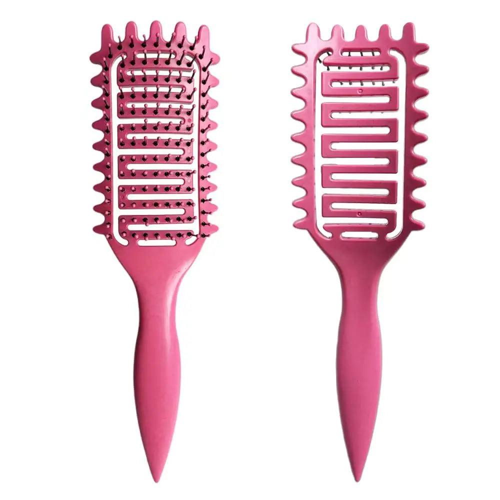 Curl Defining Brush for Curly Hair, 2024 New Vented Hair Brush, Curly Hair Brush Defining, Define Styling Brush for Curly Hair, Shaping and Defining Curls for Women (Pink 1PC) Pink 1PC - Evallys.com # #