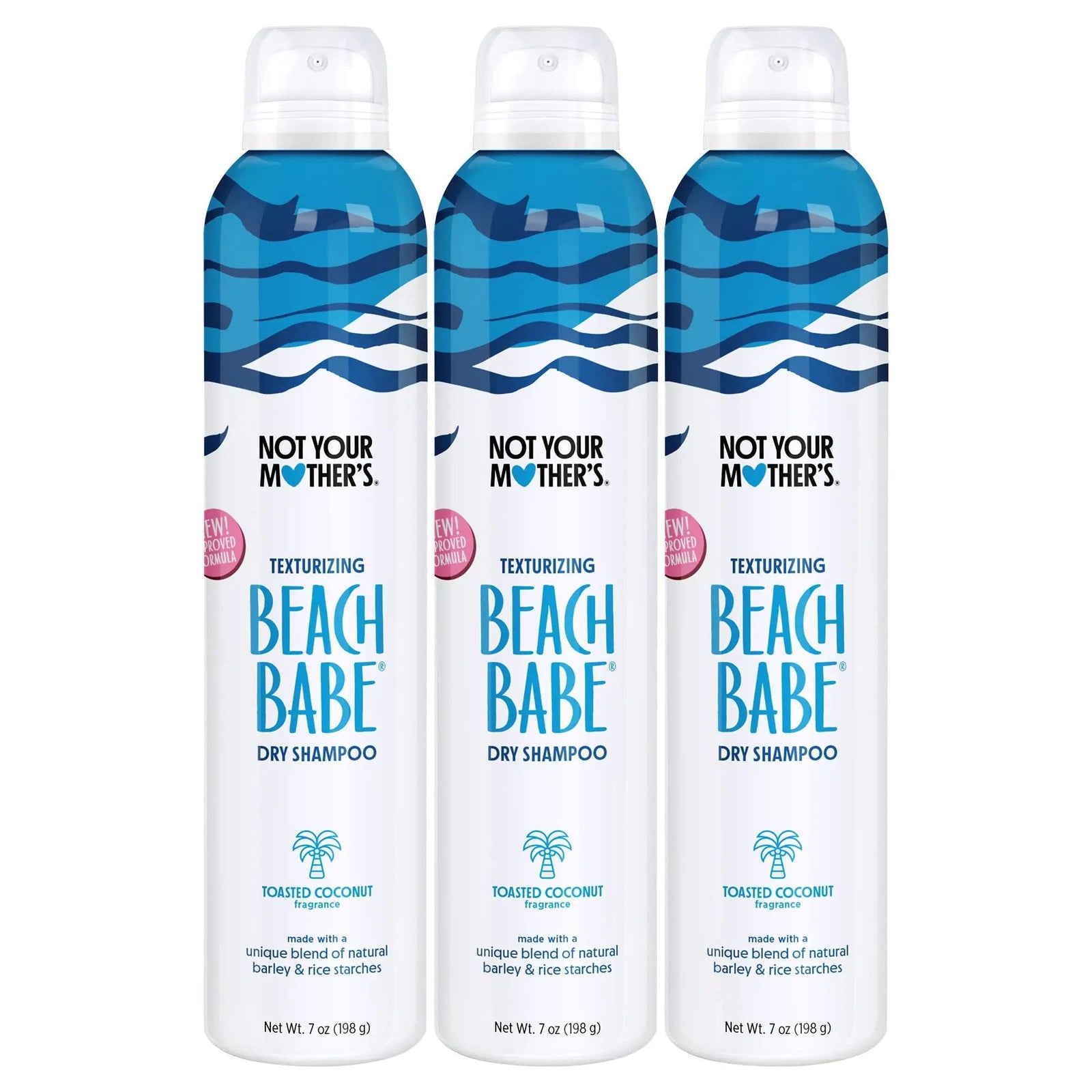 Not Your Mother's Beach Babe Dry Shampoo (3-Pack) - 7 oz Dry Shampoo - Instantly Absorbs Oil - Hair Essentials for Back to School 7 Ounce (Pack of 3) - Evallys.com # #