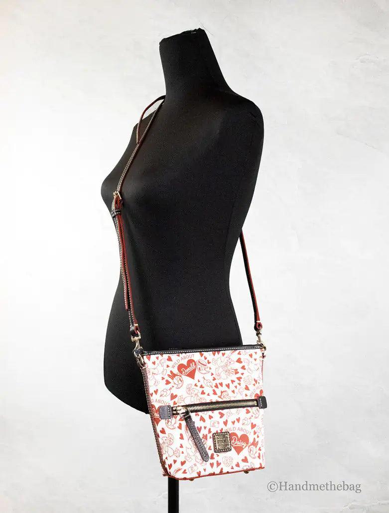 Dooney & Bourke Donald Daisy Heart Print Zip Sac Crossbody - Evallys.com # #