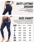 4 Pack Leggings with Pockets for Women,High Waist Tummy Control Workout Yoga Pants 3X-Large 4 Packs-black/Grass Green/Lilac Pink/Steel Blue - Evallys.com # #