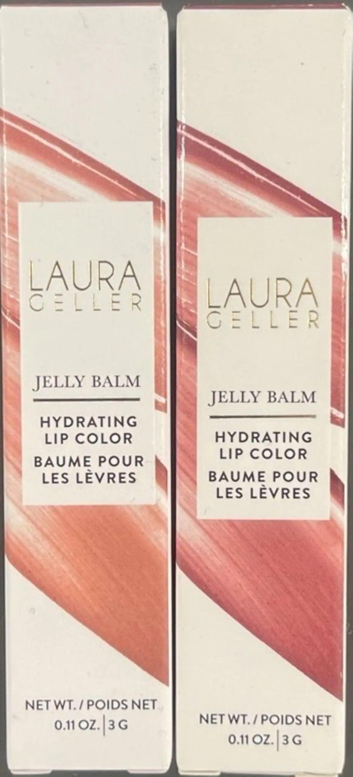 LAURA GELLER Jelly Balm Moisturizing Tinted Lipstick Duo | Hydrating Hydrating Vitamin E - Semi-Shine Finish |Tinted Lip Balm Set Brick House & In the Buff 12 Brick House & In the Buff - Evallys.com # #