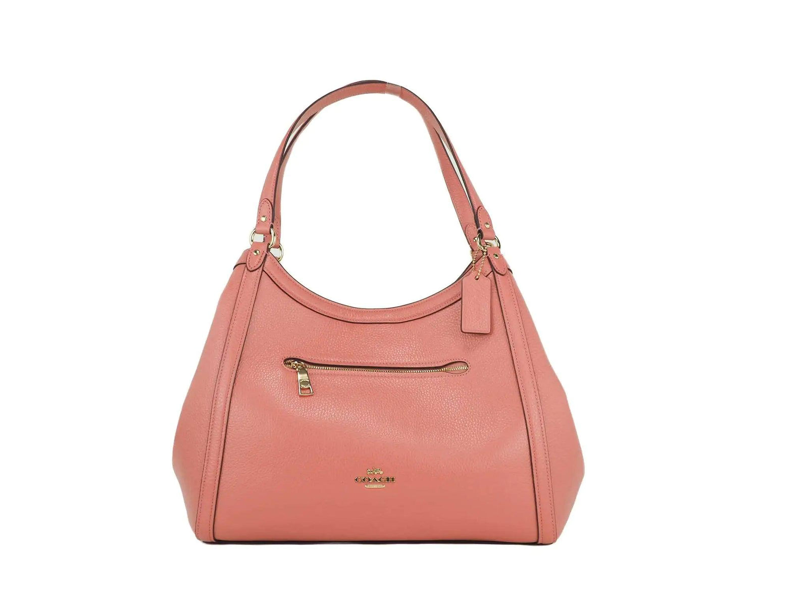 Coach Kristy Taffy Pebbled Leather Triple Compartment Shoulder Handbag - Evallys.com # #