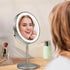 9" Large Makeup Mirror with Lights, 1X/10X Magnifying Vanity Mirror with 3 Colors Dimmable Lightning, 80 LED Lights, 360°Rotation Double Sided Standing Lighted Makeup Mirror Nickel Matte Nickel - Evallys.com # #