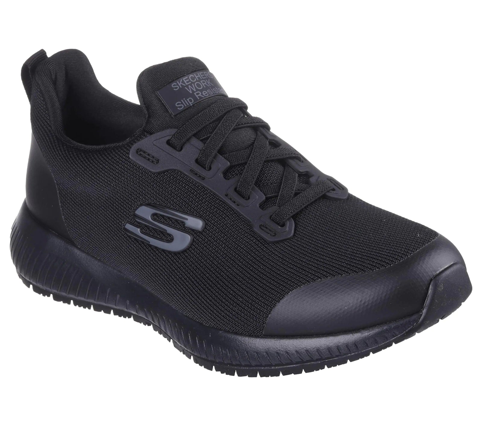 Skechers Women's Squad Sr Food Service Shoe 6 Wide Black - Evallys.com