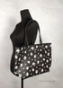 Coach Black White Floral Printed Coated Canvas City Tote - Evallys.com # #