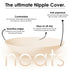 NEATS Nipple Covers for Women, Reusable & Hypoallergenic Adhesive Silicone Pasties Pearl S/M (Fits A-C cups) - Evallys.com # #