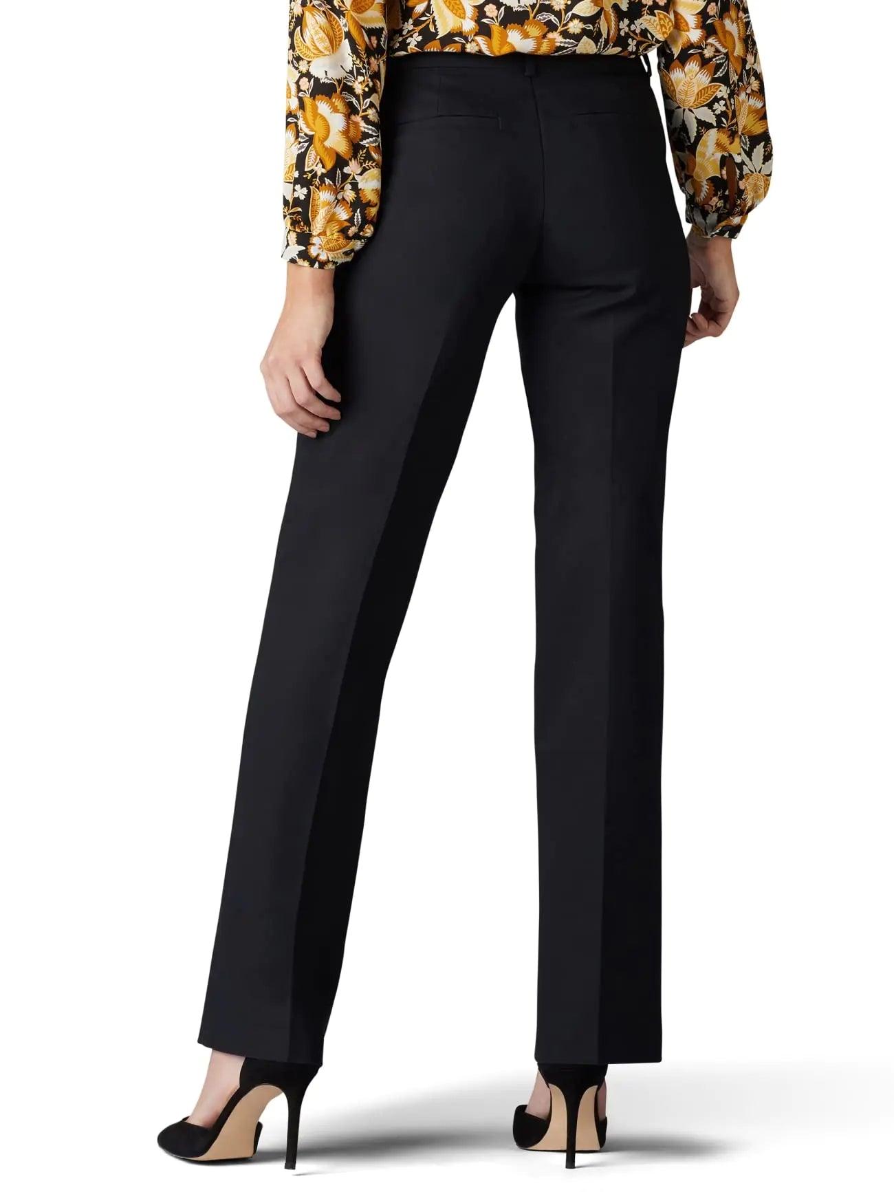 Lee Women's Ultra Lux Comfort with Flex Motion Trouser Pant 4 Long Black - Evallys.com # #