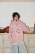 American Style Retro Alphabet Padded Fleece Sweater Women's Hooded Autumn and Winter 2023 New Winter Oversize Coat Fashion - Evallys.com