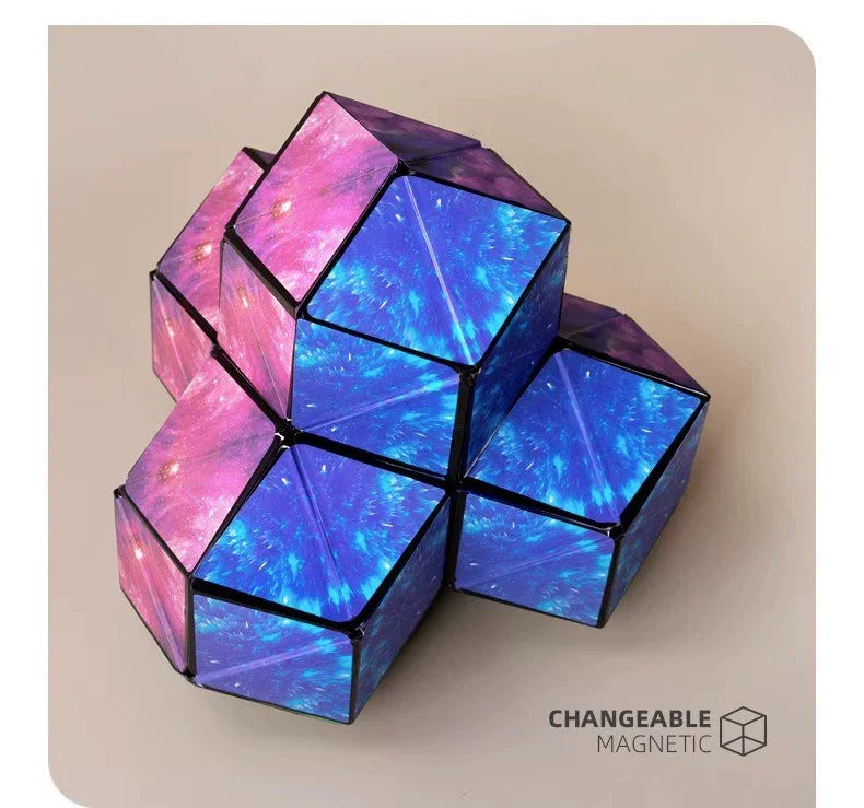 Variety Magnetic Cube Infinite Flip Deformation 3D Geometric Three-Dimensional Thinking Training Kids Educational Toy Boy - Evallys.com