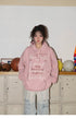 American Style Retro Alphabet Padded Fleece Sweater Women's Hooded Autumn and Winter 2023 New Winter Oversize Coat Fashion - Evallys.com