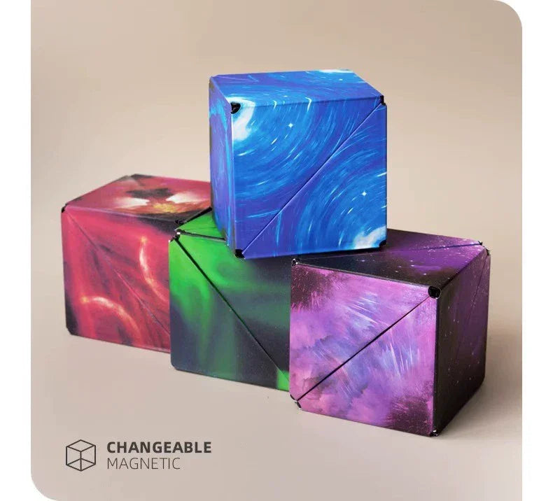 Variety Magnetic Cube Infinite Flip Deformation 3D Geometric Three-Dimensional Thinking Training Kids Educational Toy Boy - Evallys.com