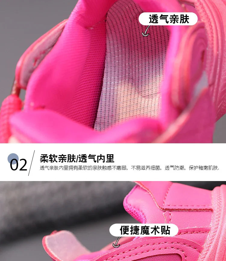 Kids Sports Shoes Children Casual Running Shoes for Boys Girls Air Mesh Breathable Fashion Sneakers Spring Summer Anti-skid Soft - Evallys.com