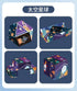 3D Geometric Magnetic Cube Sky Blue Variable Infinite Deformation Mechanical Cylindrical Educational Toy for Children and Men - Evallys.com