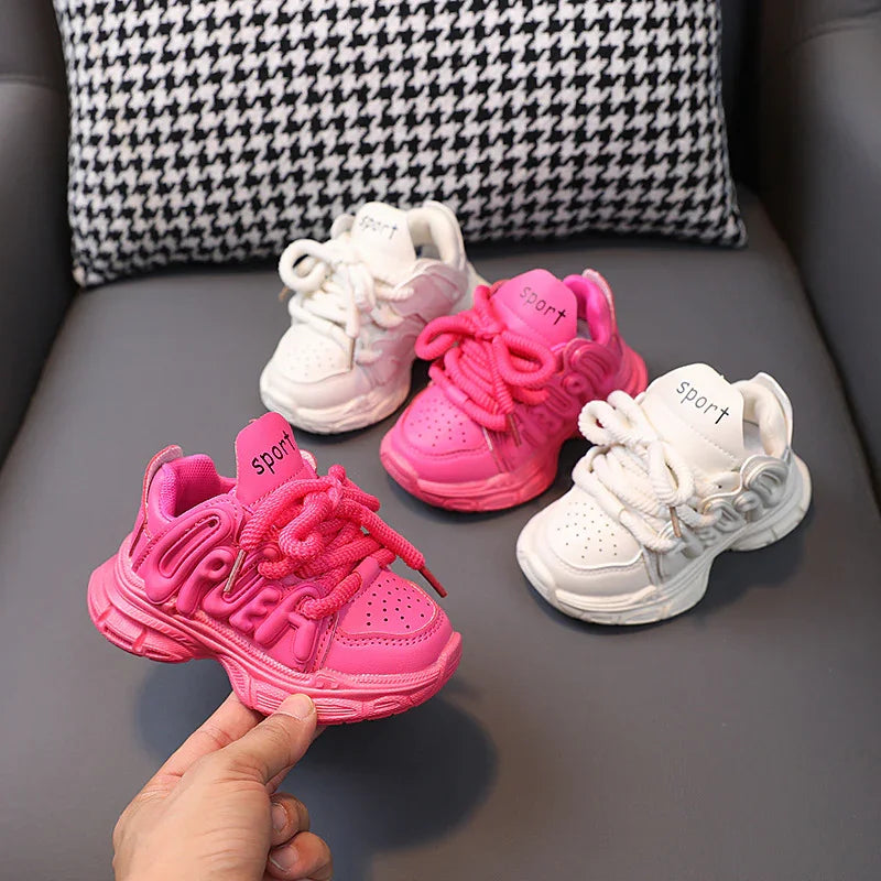Kids Sports Shoes Children Casual Running Shoes for Boys Girls Air Mesh Breathable Fashion Sneakers Spring Summer Anti-skid Soft - Evallys.com