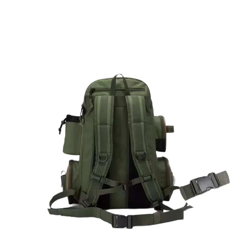 Fishing Gear Boxed Backpack Large Capacity Storage Waterproof Fishing Bag - Evallys.com