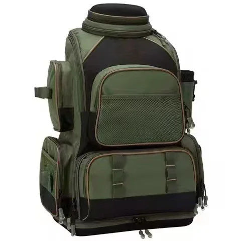 Fishing Gear Boxed Backpack Large Capacity Storage Waterproof Fishing Bag - Evallys.com