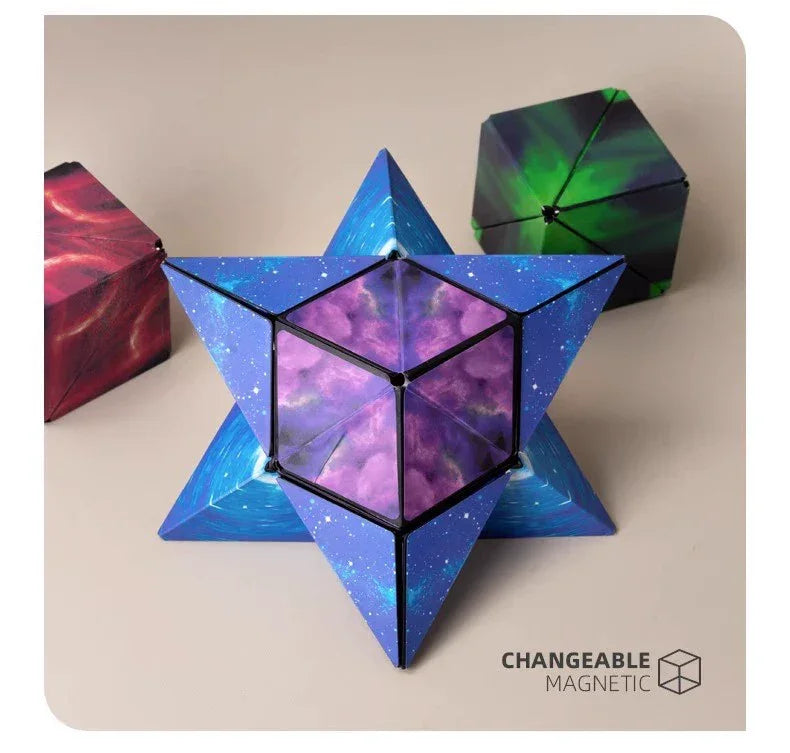 Variety Magnetic Cube Infinite Flip Deformation 3D Geometric Three-Dimensional Thinking Training Kids Educational Toy Boy - Evallys.com