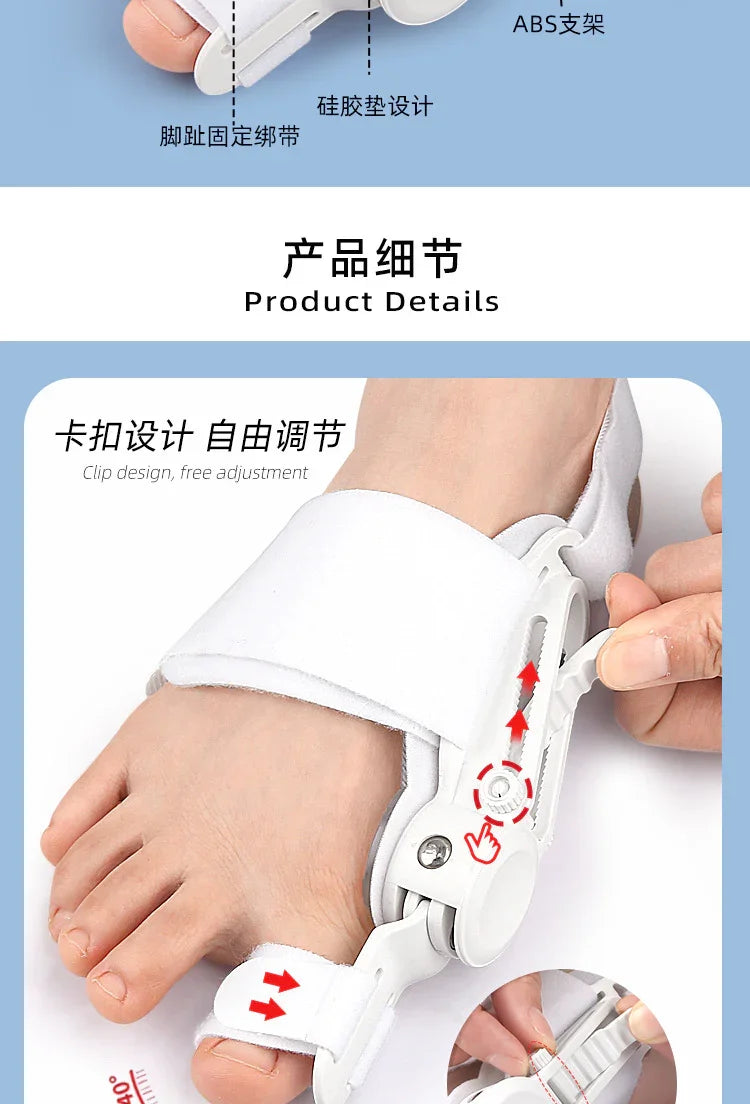 Hallux Valgus Corrector Bunions For Toes Corrector Foot Finger Separator Toe Separator Foot Care Bunion Corrector - Evallys.com