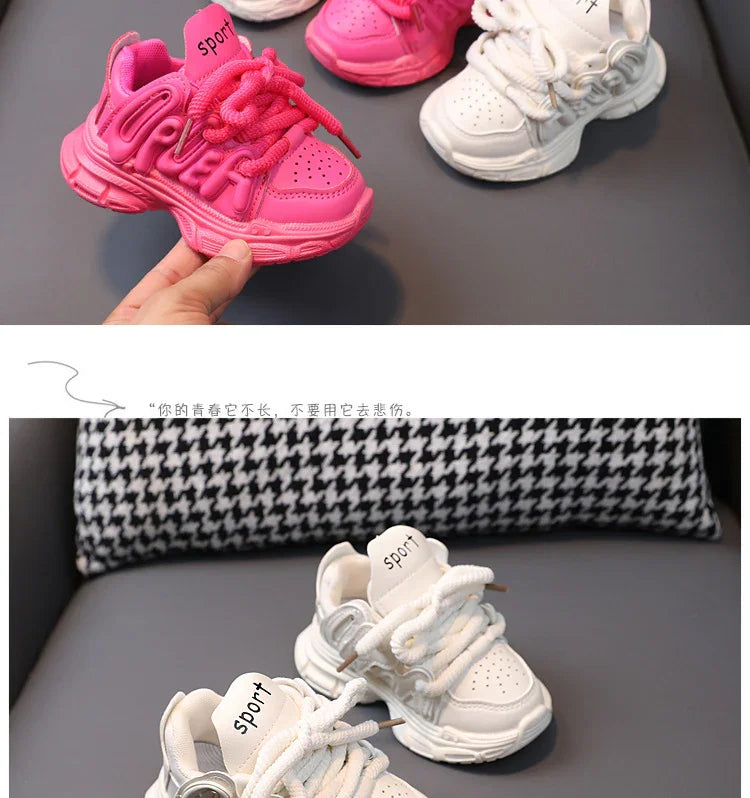 Kids Sports Shoes Children Casual Running Shoes for Boys Girls Air Mesh Breathable Fashion Sneakers Spring Summer Anti-skid Soft - Evallys.com