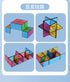 3D Geometric Magnetic Cube Sky Blue Variable Infinite Deformation Mechanical Cylindrical Educational Toy for Children and Men - Evallys.com